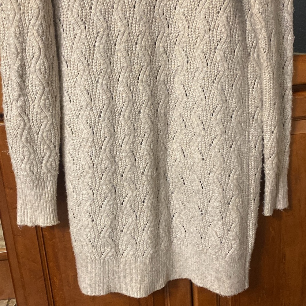 Sincerely Jules Size Small Knit Duster / Cardigan Cream - Picture 5 of 9